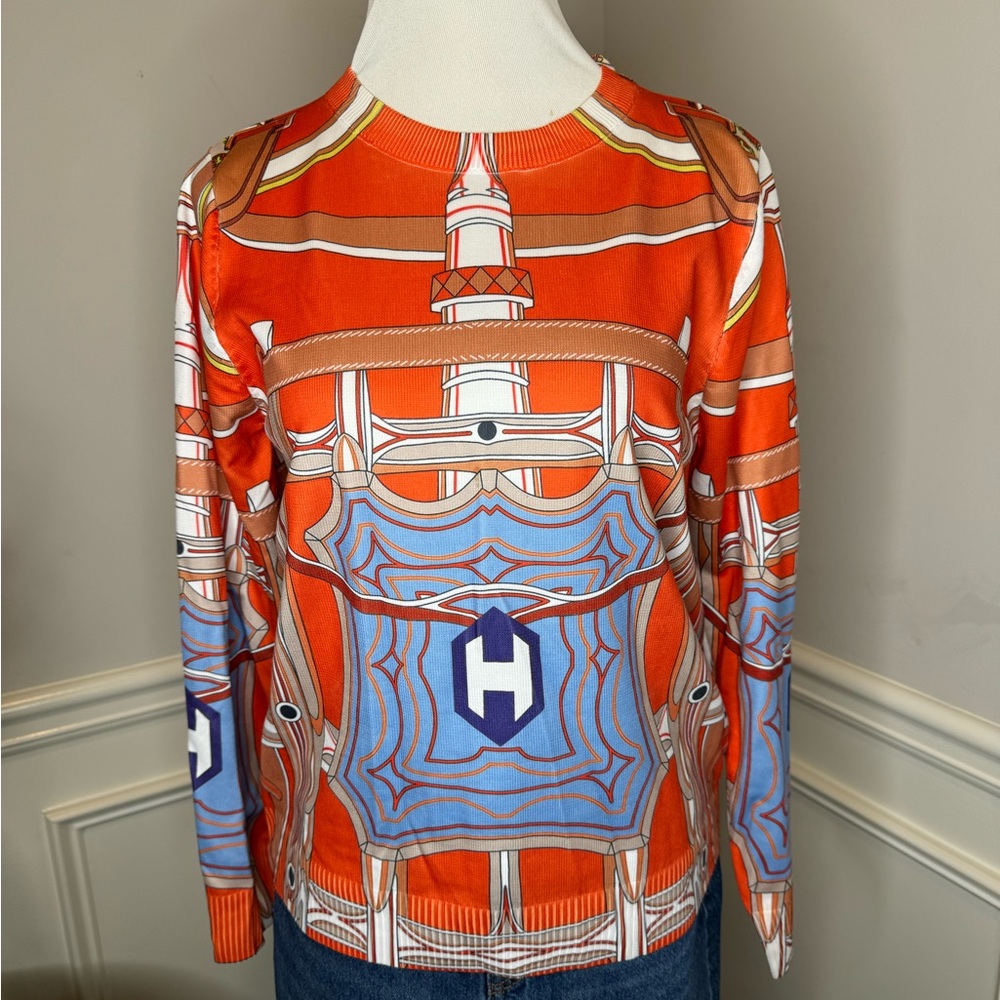 Orange and Blue Sweater